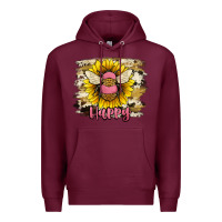 Burgundy bee happy Premium Hoodie - JahusDesignShop