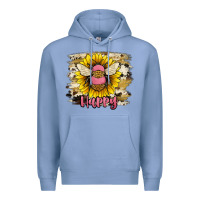 Colony Blue bee happy Premium Hoodie - JahusDesignShop