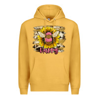 Mustard bee happy Premium Hoodie - JahusDesignShop