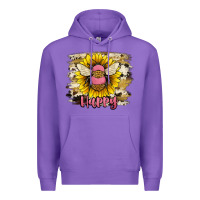 Purple bee happy Premium Hoodie - JahusDesignShop
