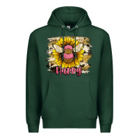Sports Green bee happy Premium Hoodie - JahusDesignShop