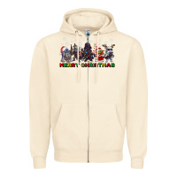 Sandshell merry christmas gnomies Zipper Hoodie - CowGirlArtShop