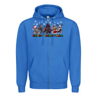 True Royal merry christmas gnomies Zipper Hoodie - CowGirlArtShop