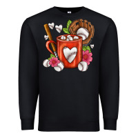 Black Baseball Coffee cup Premium Sweatshirt - FaDigitalArtStudio
