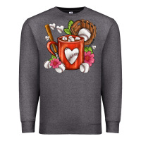 Charcoal Heather Baseball Coffee cup Premium Sweatshirt - FaDigitalArtStudio