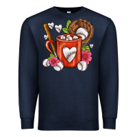 Navy Baseball Coffee cup Premium Sweatshirt - FaDigitalArtStudio