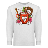 Oatmeal Heather Baseball Coffee cup Premium Sweatshirt - FaDigitalArtStudio
