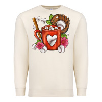 Sandshell Baseball Coffee cup Premium Sweatshirt - FaDigitalArtStudio