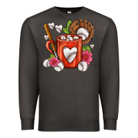 Smoke Baseball Coffee cup Premium Sweatshirt - FaDigitalArtStudio