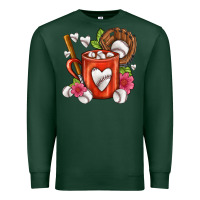 Sports Green Baseball Coffee cup Premium Sweatshirt - FaDigitalArtStudio