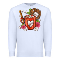 White Baseball Coffee cup Premium Sweatshirt - FaDigitalArtStudio