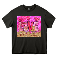 Asphalt love gnome with bear Heavy Core Tee - NancyCooperArtShop