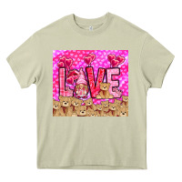 Mossy love gnome with bear Heavy Core Tee - NancyCooperArtShop