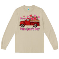 Mushroom happy valentine's day truck hearts Long Sleeve Tee - RanaPortraitStore
