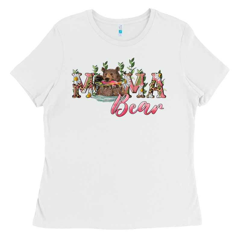 Mama Bear With Daisy Ladies Tee by RanaPortraitStore | Teevron