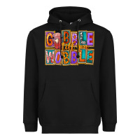 Black Gobble Till You Wobble Heavyweight Hoodie - FaDigitalArtStudio
