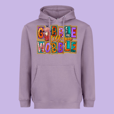 Gobble Till You Wobble Heavyweight Hoodie Designed By Fadigitalartstudio