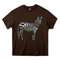 Chocolate Brown zebra Heavy Core Tee - LillyAllenDesigns