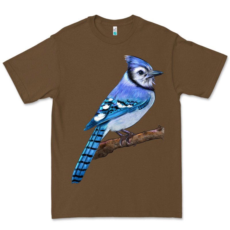 Blue Jay Bird Premium Tee by LillyAllenDesigns | Teevron