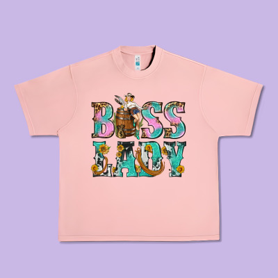 Boss Lady Urban Heavy Tee Designed By Bundleandbundleshop