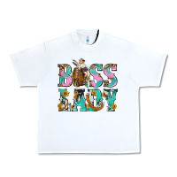 White Boss Lady Urban Heavy Tee - BundleAndBundleShop