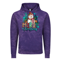 Cloud Purple merry christmas snowman Vintage Hoodie - MaliasSmallBusiness
