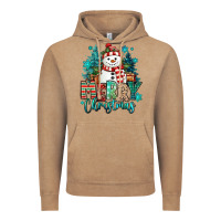 Vintage Coffee merry christmas snowman Vintage Hoodie - MaliasSmallBusiness