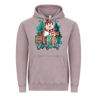 Vintage Zinc merry christmas snowman Vintage Hoodie - MaliasSmallBusiness