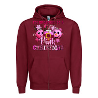 Burgundy iam dreaming of a christmas Zipper Hoodie - CowGirlArtShop