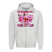 Dove Grey iam dreaming of a christmas Zipper Hoodie - CowGirlArtShop