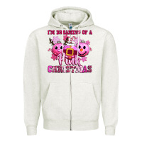 Oatmeal Heather iam dreaming of a christmas Zipper Hoodie - CowGirlArtShop