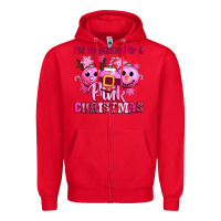 Red iam dreaming of a christmas Zipper Hoodie - CowGirlArtShop