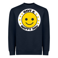 Navy Have A Happy Day Heavyweight Sweatshirt - Bettercallsaul