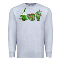 Heather Grey Cactus Lover Cactus Coffee Cups Premium Sweatshirt - FaDigitalArtStudio