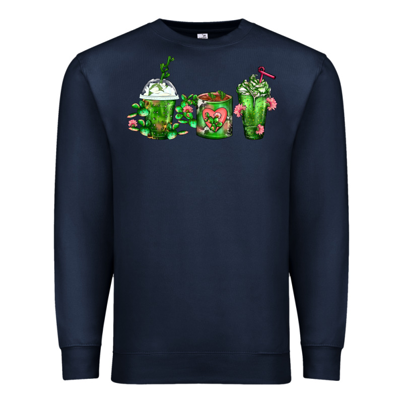 Cactus Lover Cactus Coffee Cups Premium Sweatshirt by FaDigitalArtStudio | Teevron