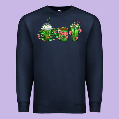 Cactus Lover Cactus Coffee Cups Premium Sweatshirt Designed By Fadigitalartstudio
