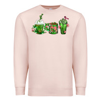 Pale Pink Cactus Lover Cactus Coffee Cups Premium Sweatshirt - FaDigitalArtStudio