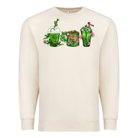 Sandshell Cactus Lover Cactus Coffee Cups Premium Sweatshirt - FaDigitalArtStudio
