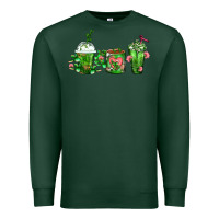 Sports Green Cactus Lover Cactus Coffee Cups Premium Sweatshirt - FaDigitalArtStudio