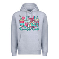 Heather Grey nicu neonatal nurse coffee cups Premium Hoodie - OliviaCreatesArt