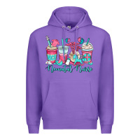 Purple nicu neonatal nurse coffee cups Premium Hoodie - OliviaCreatesArt