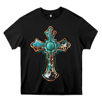 Black western cross Heavy Core Tee - BarkalooDesign