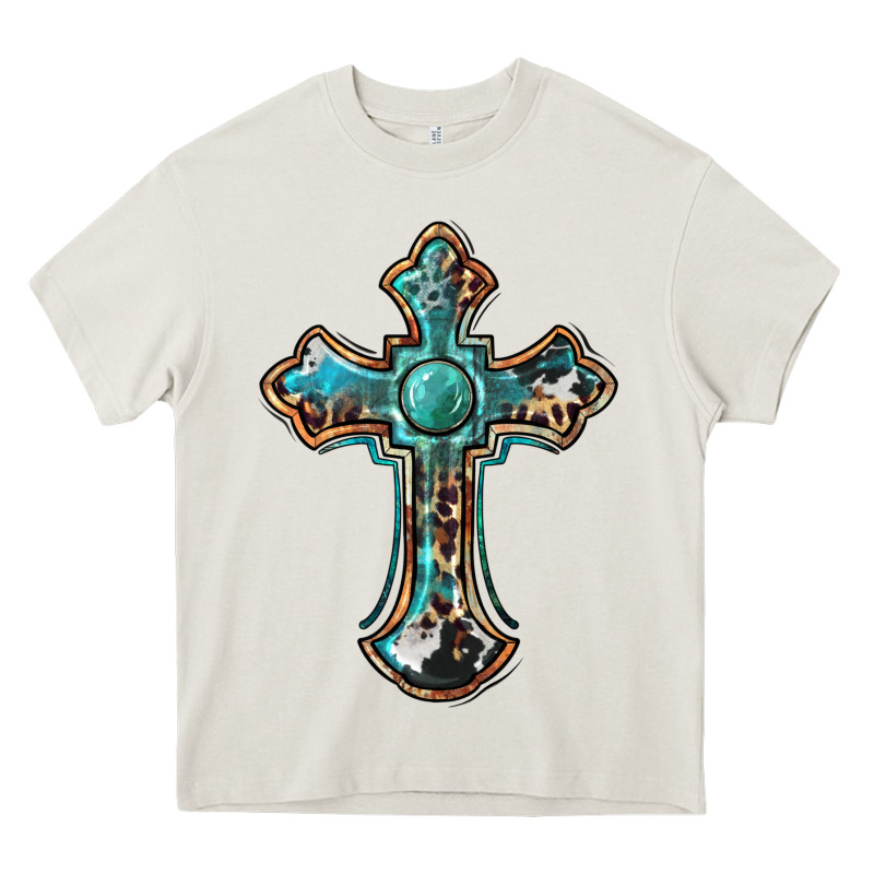 Western Cross Heavy Core Tee by BarkalooDesign | Teevron