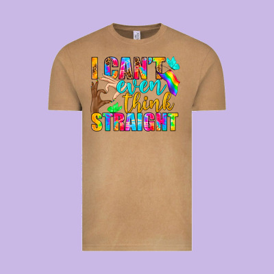 Lgbtq I Can't Even Think Straight Vintage Tee Designed By Bundleandbundleshop