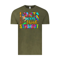 Vintage Olive LGBTQ I Can't Even Think Straight Vintage Tee - BundleAndBundleShop