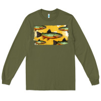 Army Green Colorado Greenback Cutthroat Trout Fish Long Sleeve Tee - Bettercallsaul