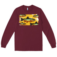 Burgundy Colorado Greenback Cutthroat Trout Fish Long Sleeve Tee - Bettercallsaul
