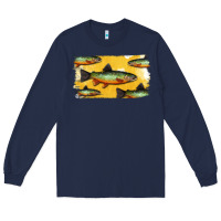 Navy Colorado Greenback Cutthroat Trout Fish Long Sleeve Tee - Bettercallsaul