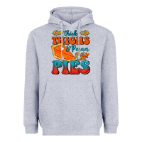 Heather Grey Thick Thighs&Pecan Pies Heavyweight Hoodie - FaDigitalArtStudio