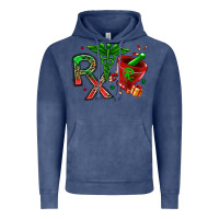 Vintage Denim rx christmas pharmacy Vintage Hoodie - MaliasSmallBusiness
